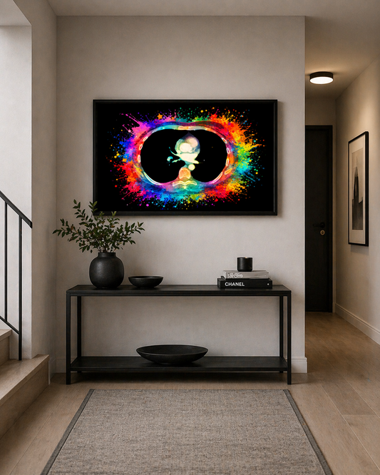 Multicolor Splash PE Anatomy Art