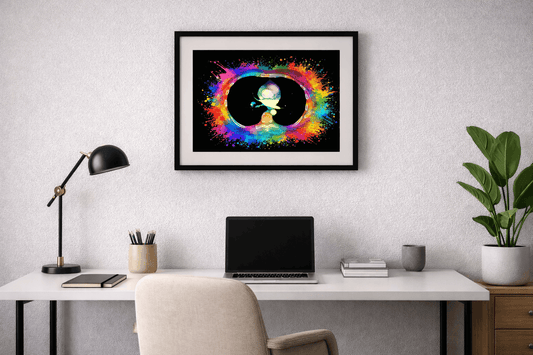 Multi-Color Splash PE Anatomy Art