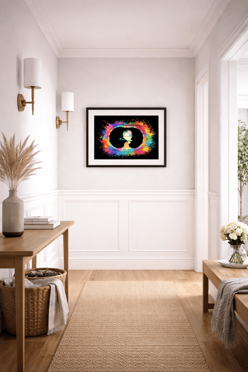 Multi-Color Splash PE Anatomy Art