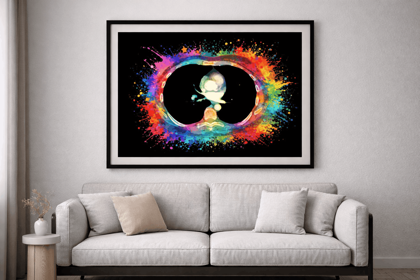 Multi-Color Splash PE Anatomy Art