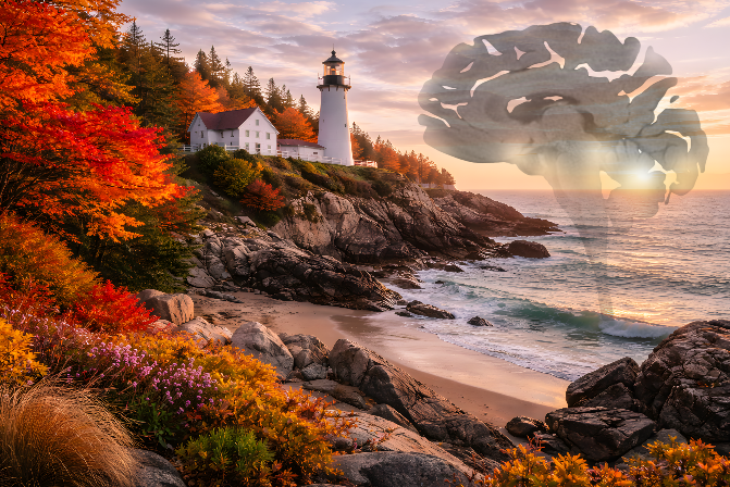 East Coast Hidden Brain Anatomy Art